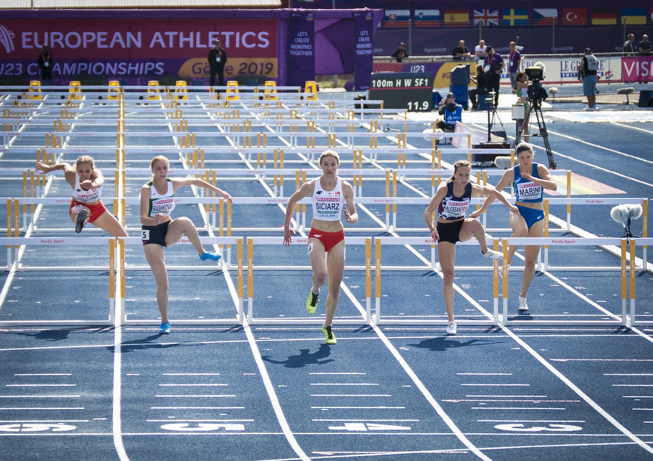 Running, Hurdles, Athletics